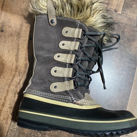 Sorel Winter Boots waterproof Joan of Arctic lace up leather faux fur 6 - Picture 4 of 6